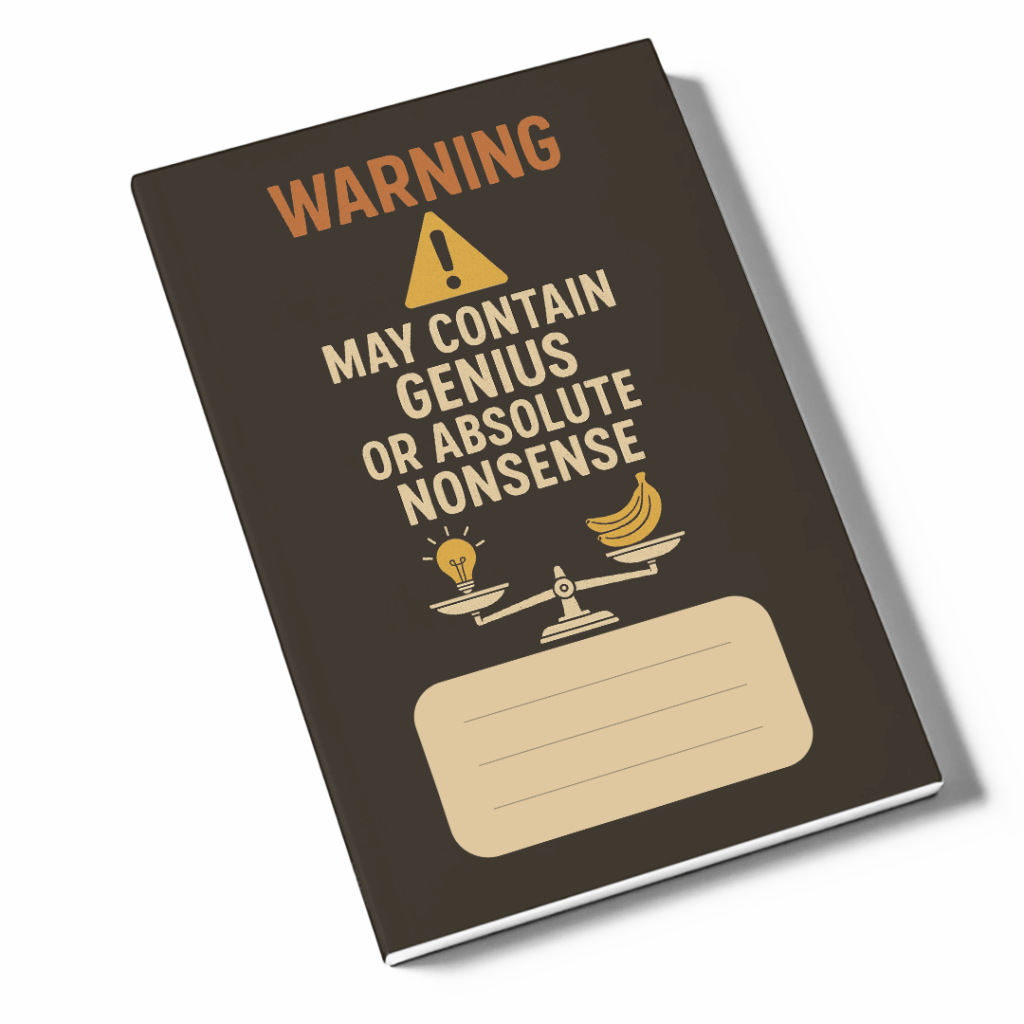 Warning May Contain Genius or Absolute Nonsense&nbsp;Notebook